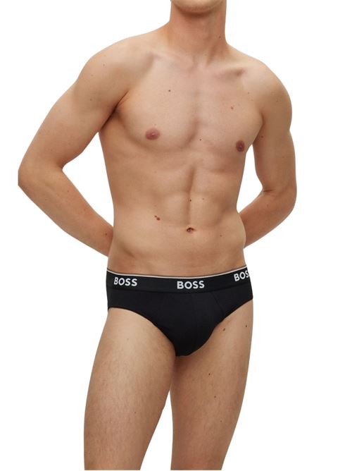 Slip uomo nero in cotone Hugo Boss | 50475273001